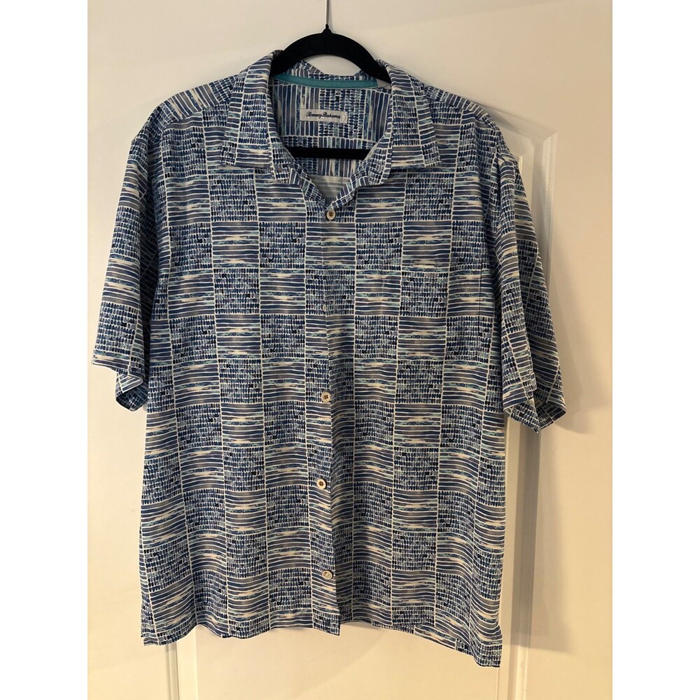 Tommy Bahama men's polyester button up